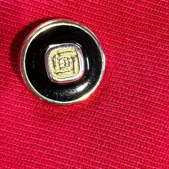 ❤️Vintage Braemar Jeremy Scott 100% Wool Red Blazer Jacket - Picture 8 of 13